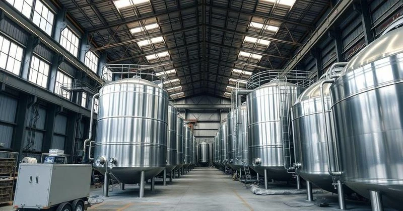 Fabricação de tanques industriais