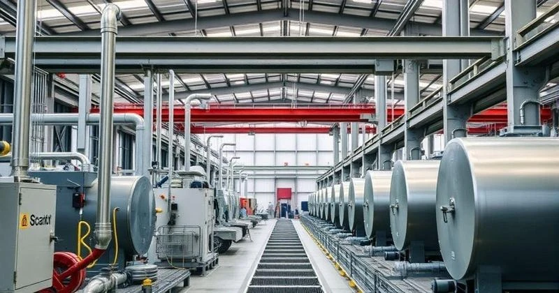 Montagem de equipamentos industriais